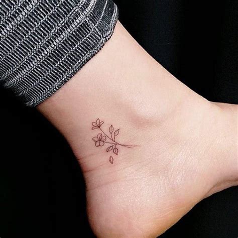 cute small ankle tattoos.